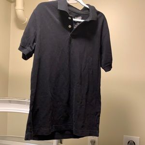 Boy black polo old navy brand.